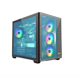 ARMAGGEDDON GAMING PC CASE FULL ATX TESSARAXX CORE 12 AIR BLACK CORE12AIRB