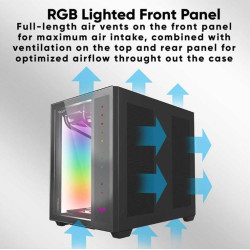ARMAGGEDDON GAMING PC CASE FULL ATX TESSARAXX CORE 12 AIR BLACK CORE12AIRB ARMAGGEDDON GAMING PC CASE FULL ATX TESSARAXX CORE 12 AIR BLACK CORE12AIRB
