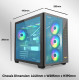 ARMAGGEDDON GAMING PC CASE FULL ATX TESSARAXX CORE 12 AIR BLACK CORE12AIRB
