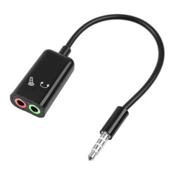 POWERTECH καλώδιο 3.5mm σε 2x 3.5mm CAB-J029, 0.20m, μαύρο POWERTECH καλώδιο 3.5mm σε 2x 3.5mm CAB-J029, 0.20m, μαύρο
