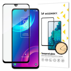 Wozinsky Super Durable Full Glue Tempered Glass Full Screen With Frame Case Friendly TCL 30 5G Black