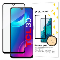 Wozinsky super durable Full Glue tempered glass full screen with Case Friendly TCL 30 black frame Wozinsky super durable Full Glue tempered glass full screen with Case Friendly TCL 30 black frame
