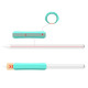 Stoyobe Silicone Holder Set for Apple Pencil 1 / 2 Huawei M-Pencil Turquoise+Light Green+White (3 Pack)