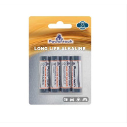 POWERTECH Long Life Αλκαλικές μπαταρίες PT-943, AA LR6 1.5V, 4τμχ POWERTECH Long Life Αλκαλικές μπαταρίες PT-943, AA LR6 1.5V, 4τμχ