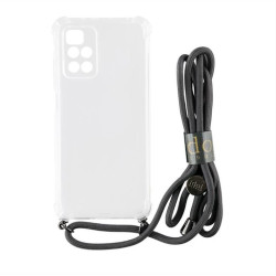 IDOL 1991 CASE XIAOMI REDMI NOTE 11/REDMI NOTE 11S 6.43" ANTISHOCK AIR TPU WITH STRAP FULL CAMERA PROTECTION TRANSPARENT