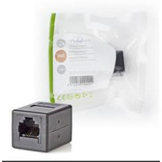 CAT6 Network Adapter RJ45 (8P8C) Female - RJ45 (8P8C) Female Black NEDIS CCGP89010BK