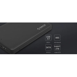 ORICO εξωτερική θήκη για 2.5" HDD 2577U3, USB 3.0, 5Gbps, έως 2TB, μαύρη ORICO εξωτερική θήκη για 2.5" HDD 2577U3, USB 3.0, 5Gbps, έως 2TB, μαύρη