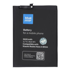 Battery for Xiaomi Redmi Note 9 (BN54) 5020 mAh Li-Ion Blue Star Battery for Xiaomi Redmi Note 9 (BN54) 5020 mAh Li-Ion Blue Star