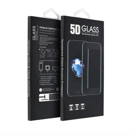 5D Full Glue Tempered Glass - for iPhone X / XS / 11 Pro (Privacy) black