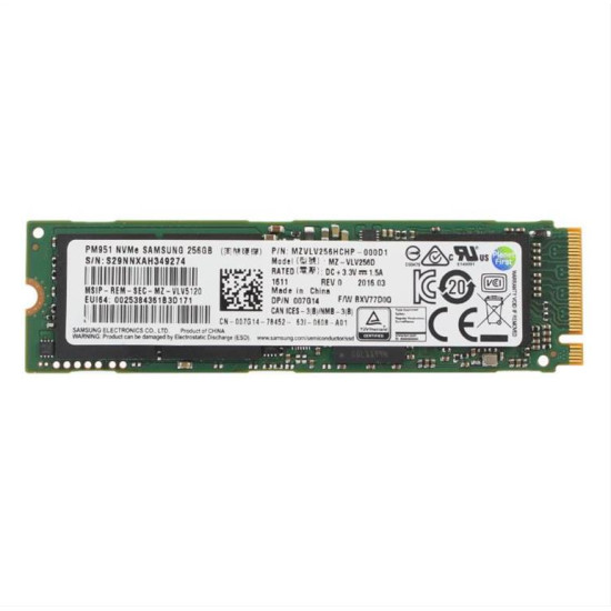 USED SAMSUNG SSD 256GB M2/NVME