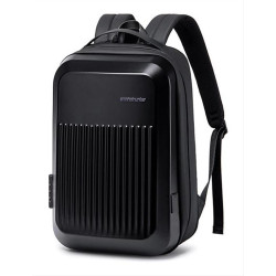 ARCTIC HUNTER τσάντα πλάτης B00487 θήκη laptop 15.6", λουκέτο TSA, μαύρη
