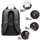 ARCTIC HUNTER τσάντα πλάτης B00218L με θήκη laptop 15.6", USB, γκρι