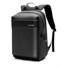 ARCTIC HUNTER τσάντα πλάτης B00218L με θήκη laptop 15.6", USB, μαύρη