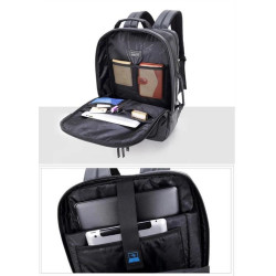 ARCTIC HUNTER τσάντα πλάτης 1500362 με θήκη laptop 15.6", μαύρη