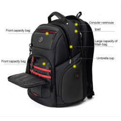 ARCTIC HUNTER τσάντα πλάτης B00341 με θήκη laptop 15.6", 30L, μαύρη