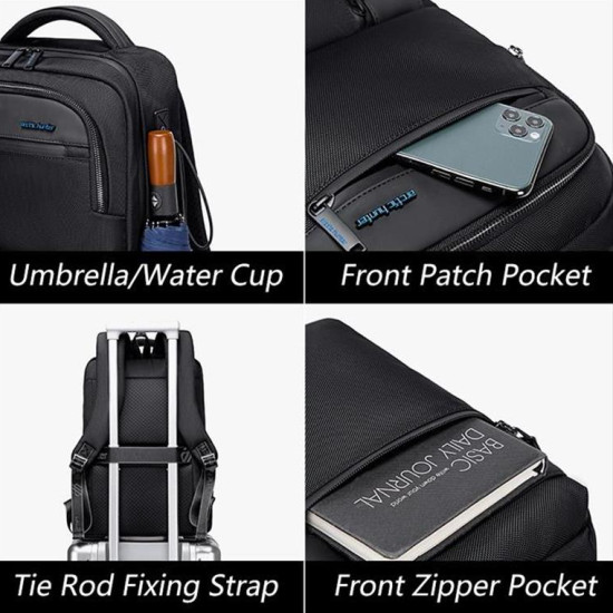 ARCTIC HUNTER τσάντα πλάτης B00477 με θήκη laptop 15.6", μαύρη ARCTIC HUNTER τσάντα πλάτης B00477 με θήκη laptop 15.6", μαύρη
