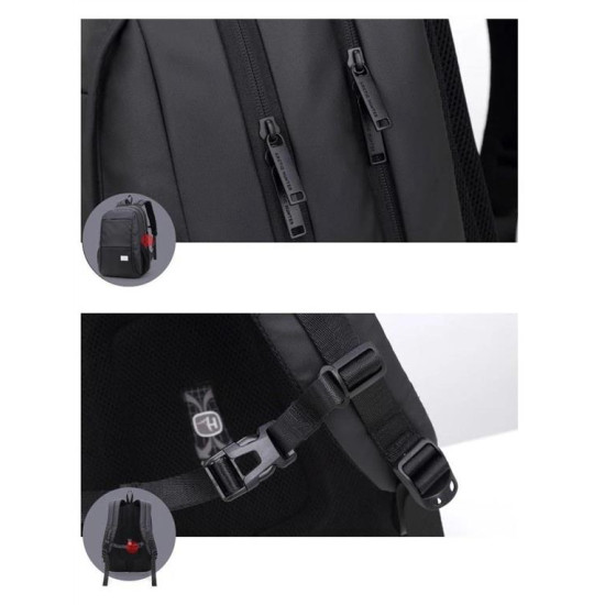 ARCTIC HUNTER τσάντα πλάτης 20005-BK με θήκη laptop, αδιάβροχη, μαύρη ARCTIC HUNTER τσάντα πλάτης 20005-BK με θήκη laptop, αδιάβροχη, μαύρη