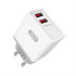 XO L31 Travel Adapter 2Usb 2.4A White