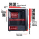 ARMAGGEDDON GAMING PC CASE ATX AERO VII BLACK - AEROVIIB