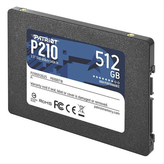 SSD PATRIOT P210S512G25 P210 512GB 2.5'' SATA 3