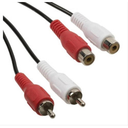 POWERTECH καλώδιο CAB-R018 2x RCA (M) σε 2x RCA (F), 5m, μαύρο POWERTECH καλώδιο CAB-R018 2x RCA (M) σε 2x RCA (F), 5m, μαύρο