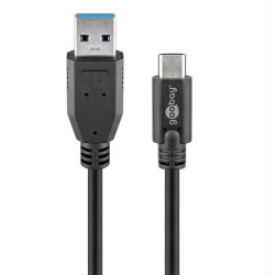 GOOBAY καλώδιο USB 3.0 σε USB-C 67999, 5Gbit/s, 0.5m, μαύρο GOOBAY καλώδιο USB 3.0 σε USB-C 67999, 5Gbit/s, 0.5m, μαύρο