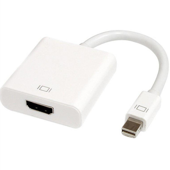 Μετατροπέας Mini DP M - HDMI F 10cm, DeTech, Λευκό - 18154 Μετατροπέας Mini DP M - HDMI F 10cm, DeTech, Λευκό - 18154