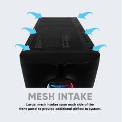 ARMAGGEDDON PC CASE TRON HOLO 3 MATX BLACK - HOLO3B ARMAGGEDDON PC CASE TRON HOLO 3 MATX BLACK - HOLO3B