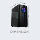 ARMAGGEDDON PC CASE TRON HOLO 3 MATX BLACK - HOLO3B ARMAGGEDDON PC CASE TRON HOLO 3 MATX BLACK - HOLO3B