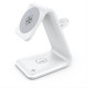 Wireless charger Qi 3in1 15W B17 working with MagSafe white