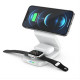 Wireless charger Qi 3in1 15W B16 working with MagSafe white