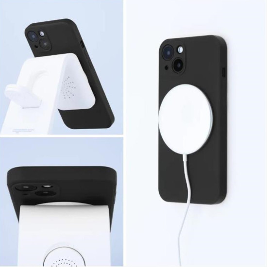 Silicone Mag Cover case for IPHONE 13 PRO MAX black