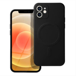 Silicone Mag Cover case for IPHONE 12 black