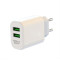 XO wall charger L85C 2x USB 2,4A white + Lightning cable GSM114395