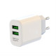 XO wall charger L85C 2x USB 2,4A white + Lightning cable GSM114395