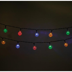 String Light Solar LED CRYSTAL BALLS SCB61 6,5m 30 balls multicolor Forever Light RTV100188