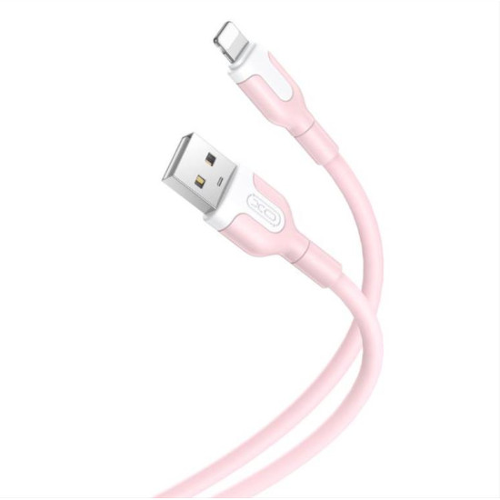 XO cable NB212 USB - Lightning 1,0 m 2,1A pink GSM117360