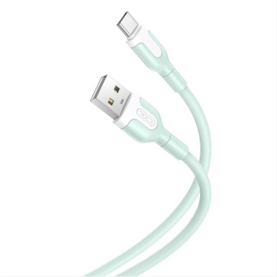 XO cable NB212 USB - USB-C 1,0 m 2,1A green GSM117368
