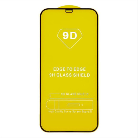 Tempered Glass 9D iPhone 12 Pro Max 6,7" black frame OEM0101026