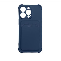 Card Armor Case cover for iPhone 13 card wallet Air Bag armored housing navy blue