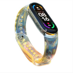 Replacement silicone band strap for Xiaomi Mi Band 6 / 5 yellow