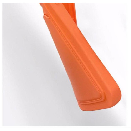 Card Case silicone wallet case with card holder documents for iPhone 13 orange