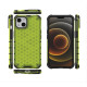 Honeycomb Case armor cover with TPU Bumper for iPhone 13 green Honeycomb Case armor cover with TPU Bumper for iPhone 13 green