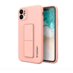 Wozinsky Kickstand Case Silicone Cover with Stand iPhone SE 2022 / SE 2020 / iPhone 8 / iPhone 7 pink