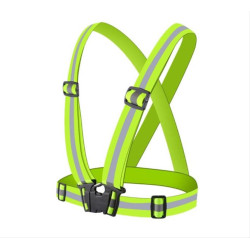 Unisex Adjustable Reflective Safety Harness Vest Yellow one size (small έως large)