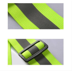 Unisex Adjustable Reflective Safety Harness Vest Yellow one size (small έως large) Unisex Adjustable Reflective Safety Harness Vest Yellow one size (small έως large)