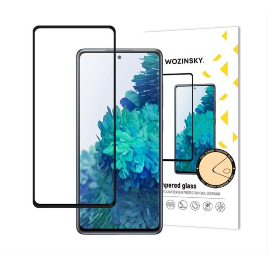 Wozinsky Super Tough Full Glue Tempered Glass Full Screen With Frame Case Friendly Samsung Galaxy A52s 5G / A52 5G / A52 4G Black