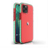 Spring Case clear TPU gel protective cover with colorful frame for iPhone 12 mini mint
