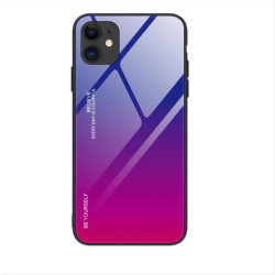 Gradient Glass Durable Cover with Tempered Glass Back iPhone 12 Pro / iPhone 12 pink-purple Gradient Glass Durable Cover with Tempered Glass Back iPhone 12 Pro / iPhone 12 pink-purple