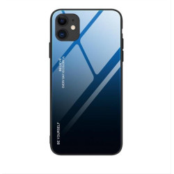 Gradient Glass Durable Cover with Tempered Glass Back iPhone 12 mini black-blue Gradient Glass Durable Cover with Tempered Glass Back iPhone 12 mini black-blue